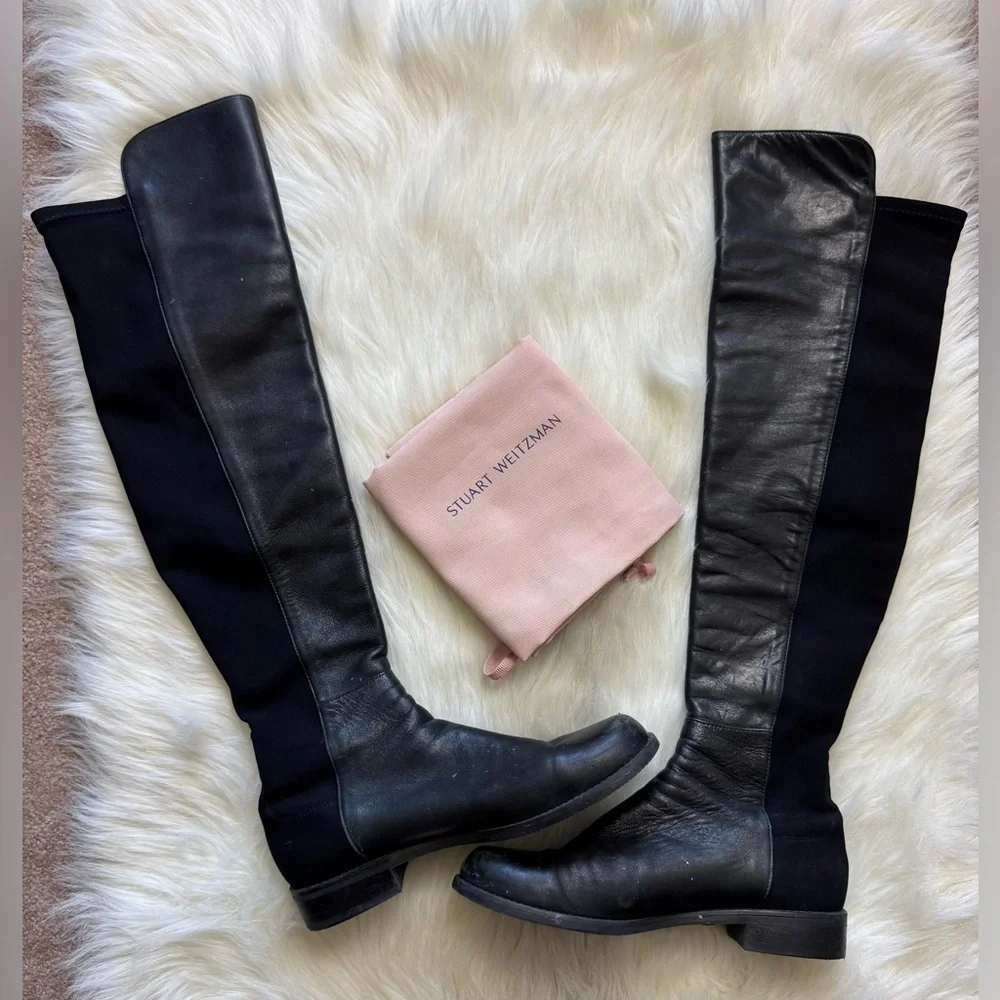 Stuart Weitzman Over the Knee Boots 5050 Bold Leather